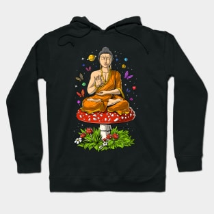 Magic Mushrooms Buddha Hoodie